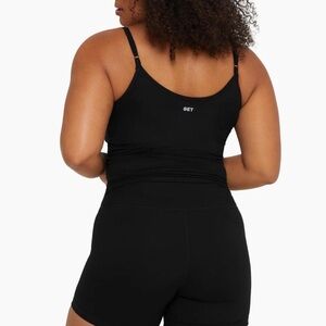 SET ACTIVE Formcloud Longline Cami Tank Top Black Size Small